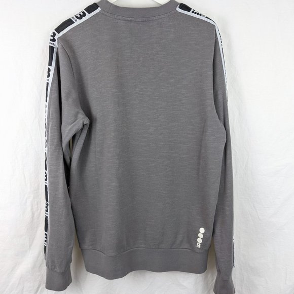 2 for $20 Bench Grey Logo Sleeve Sweatshirt Size M - Picture 2 of 5